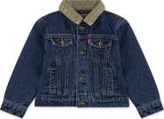 Levi's Kids' Corduroy Collar Denim Trucker Jacket