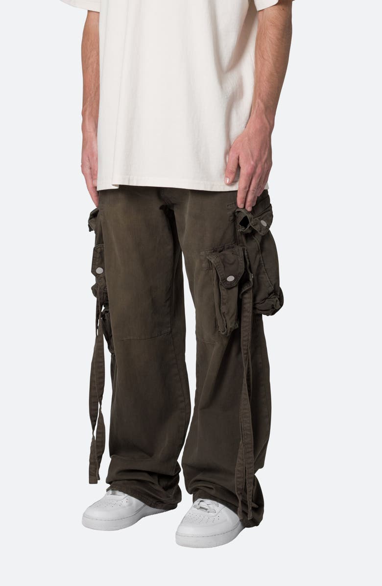 mnml Strapped Cotton Cargo Pants, Alternate, color, 