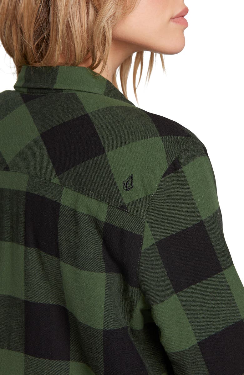 Volcom Plaid About You Plaid Flannel Shaket, Alternate, color,