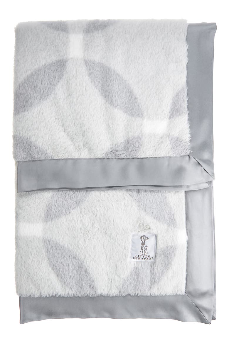 Luxe Whirl Baby Blanket, Alternate, color, SILVER