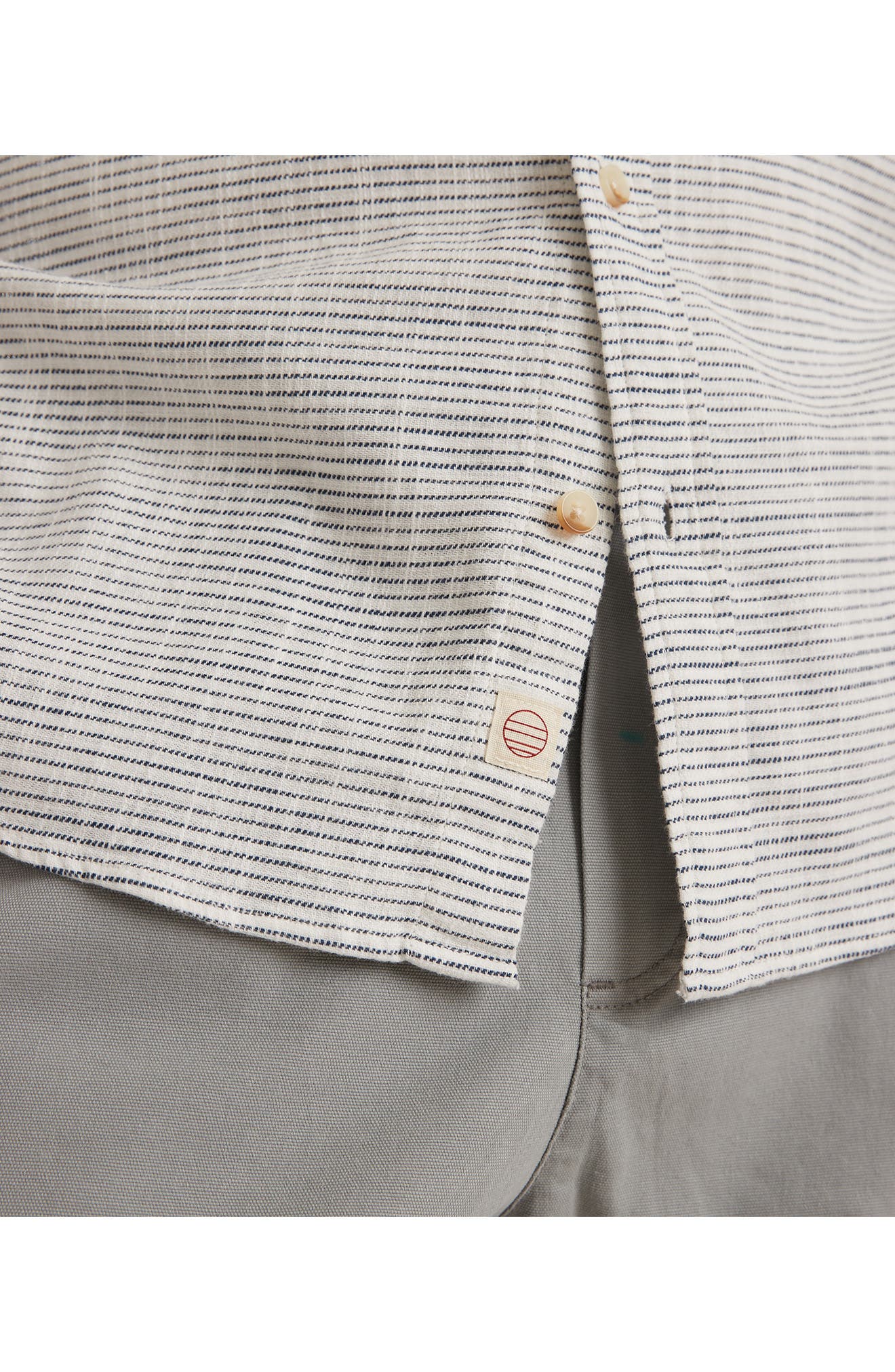 Stripe Stretch Cotton Button-Up Shirt - image 2