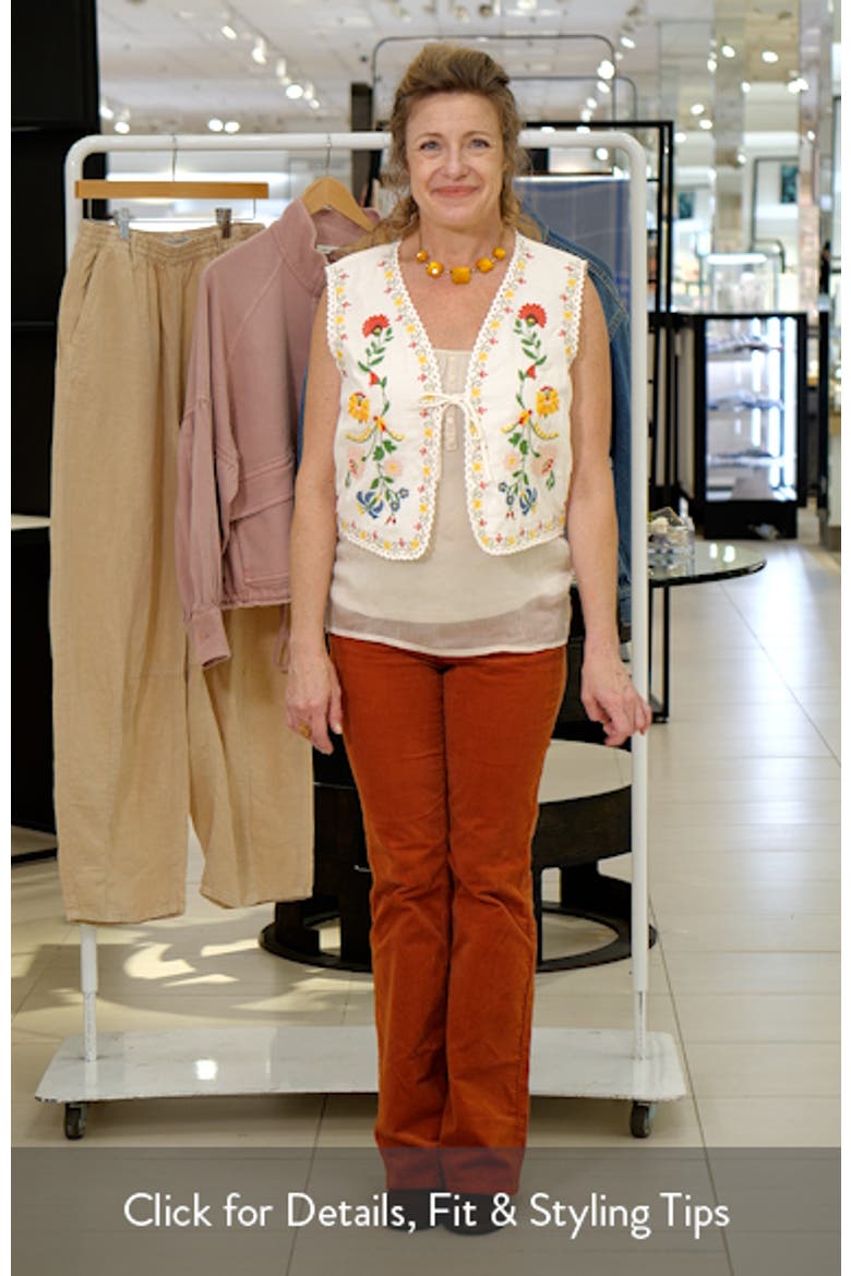 Amina Floral Cross Stitch Vest video