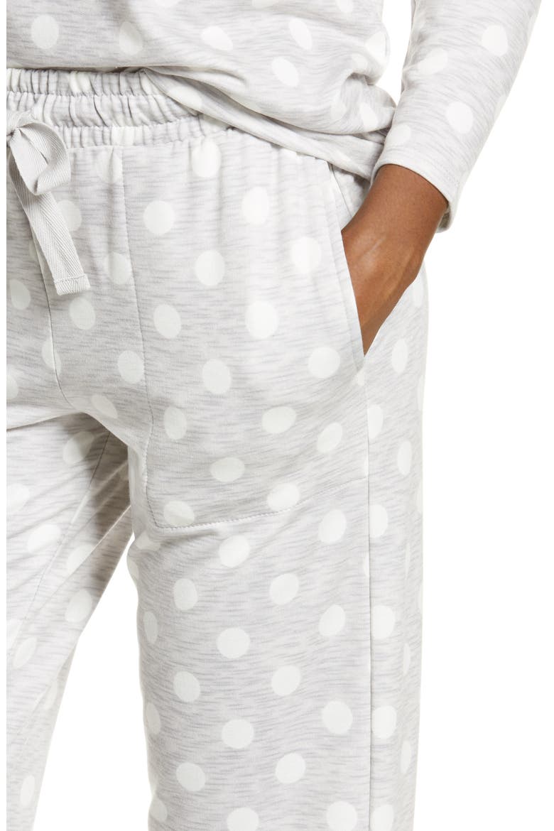 Dot Pajamas, Alternate, color, SUPER DUPER DOTS HEATHER GREY
