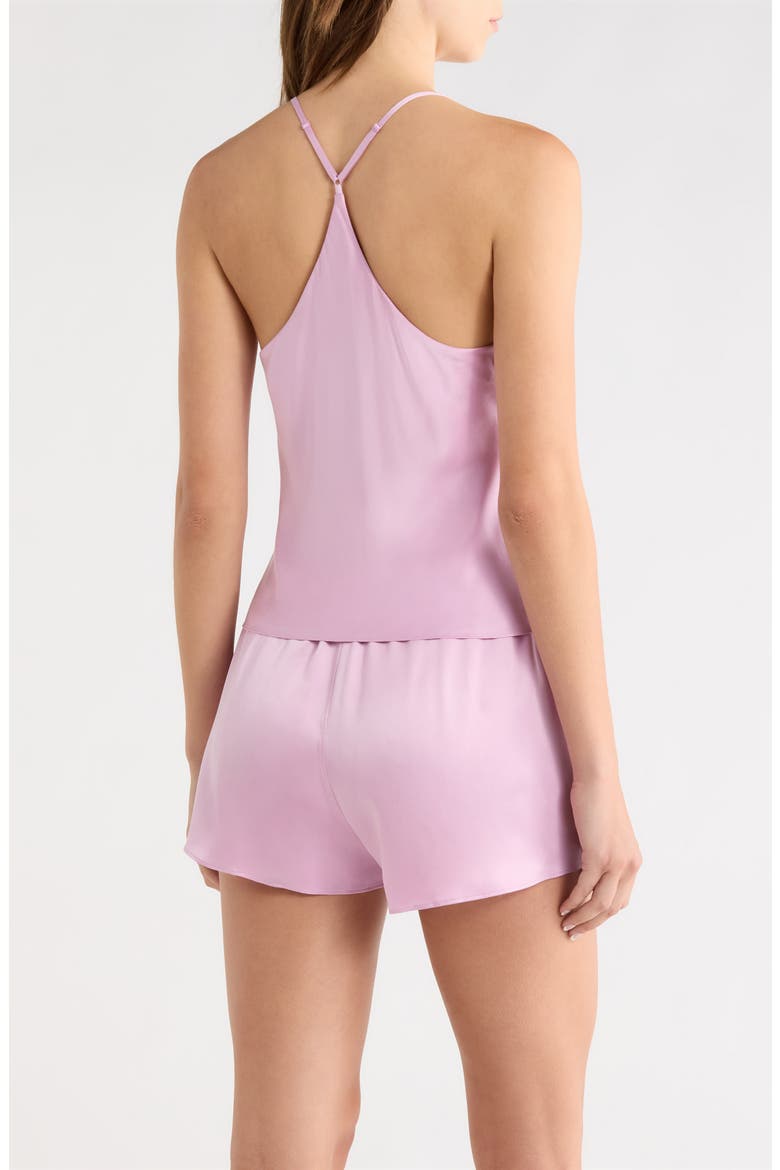 Washable Silk Short Pajamas, Alternate, color, LILAC BLOOM