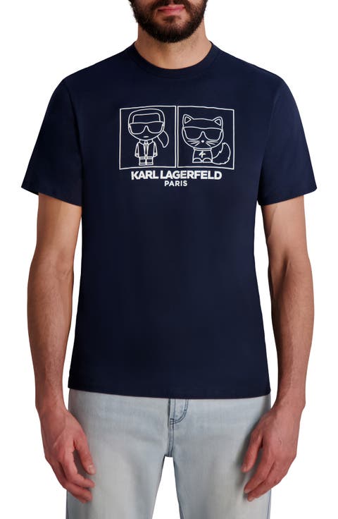 Karl & Choupette Character Graphic T-Shirt