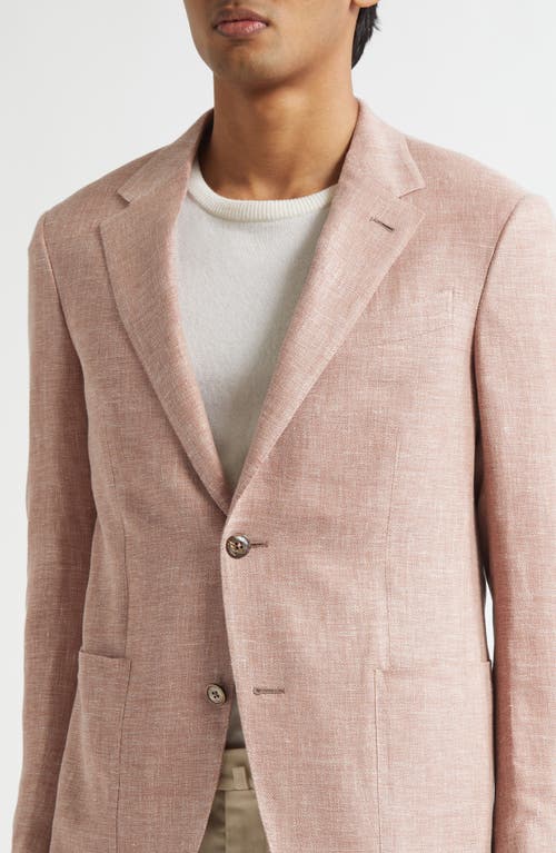 ZEGNA ZEGNA CROSSOVER LINEN, WOOL & SILK BLEND SPORT COAT 