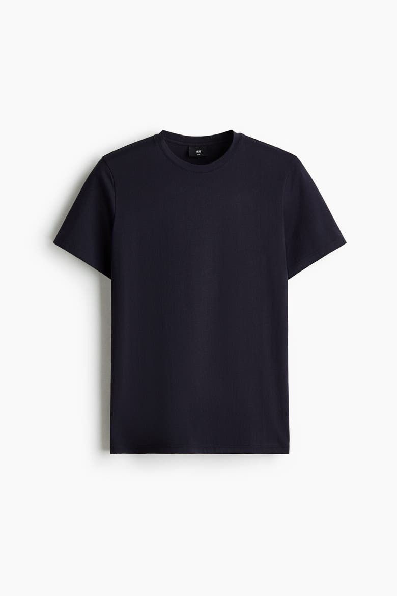 Slim Fit Pima Cotton T-shirt, Alternate, color, Navy blue