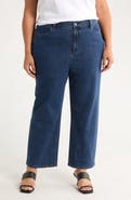 Eileen Fisher High Waist Ankle Straight Leg Jeans