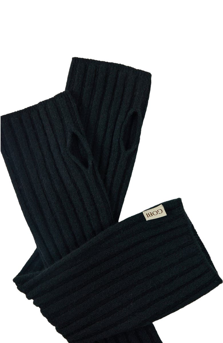 GOBI Mongolian Cashmere Cashmere Fingerless Gloves, Alternate, color, 