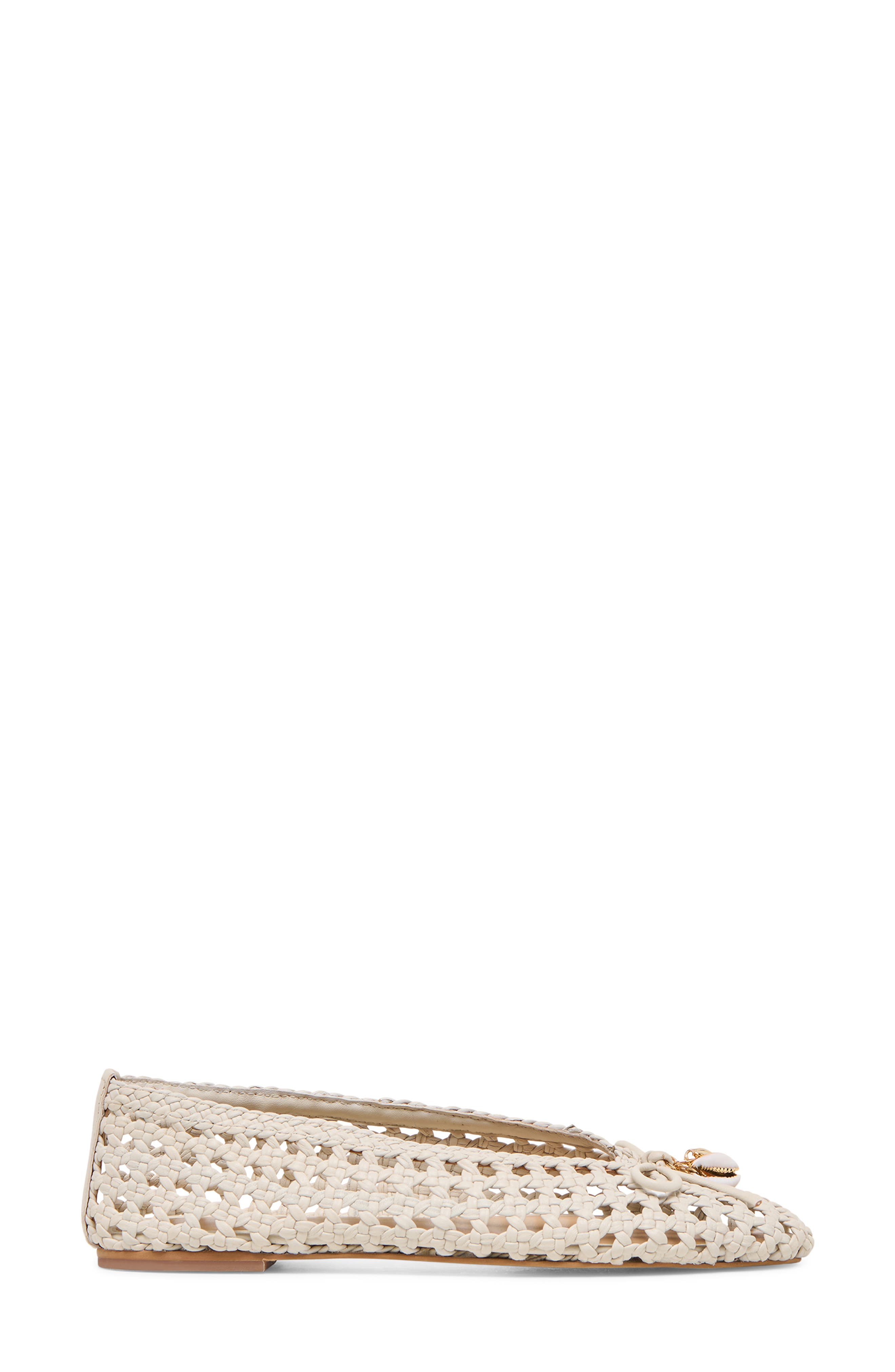 Dolce Vita Cason Woven Ballet Flat, Alternate, color, Ivory Woven Leather