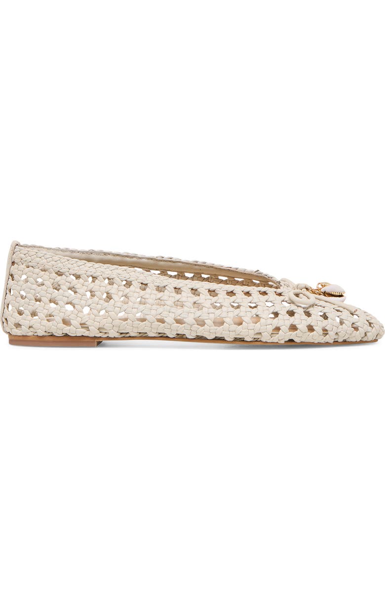 Dolce Vita Cason Woven Ballet Flat, Alternate, color, Ivory Woven Leather