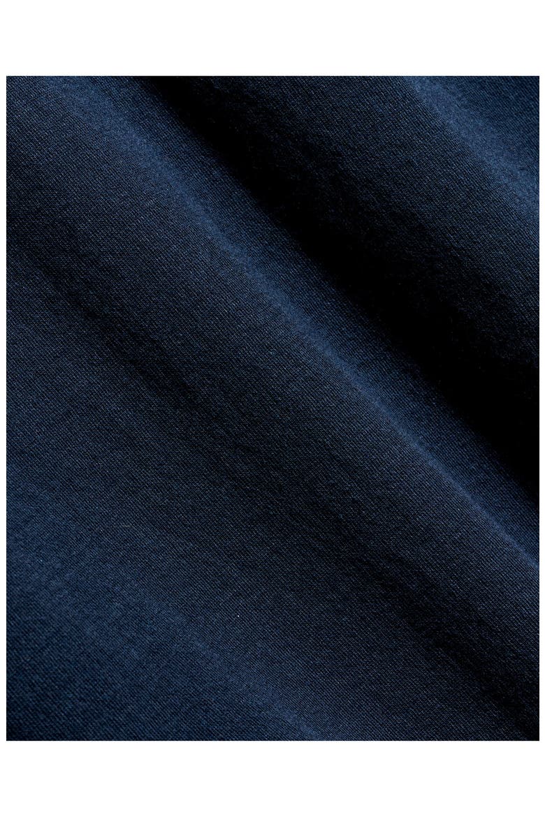 Long Sleeve Cotton & Modal Crewneck T-Shirt, Alternate, color, CARBON BLUE