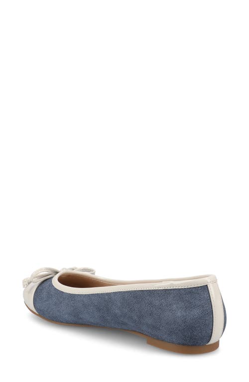 Journee Collection Kaiah Ballet Flat In Blue