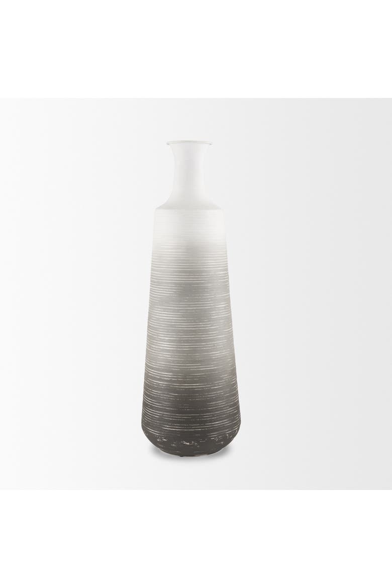 Toru Ombre Metal Vase, Alternate, color, Grey