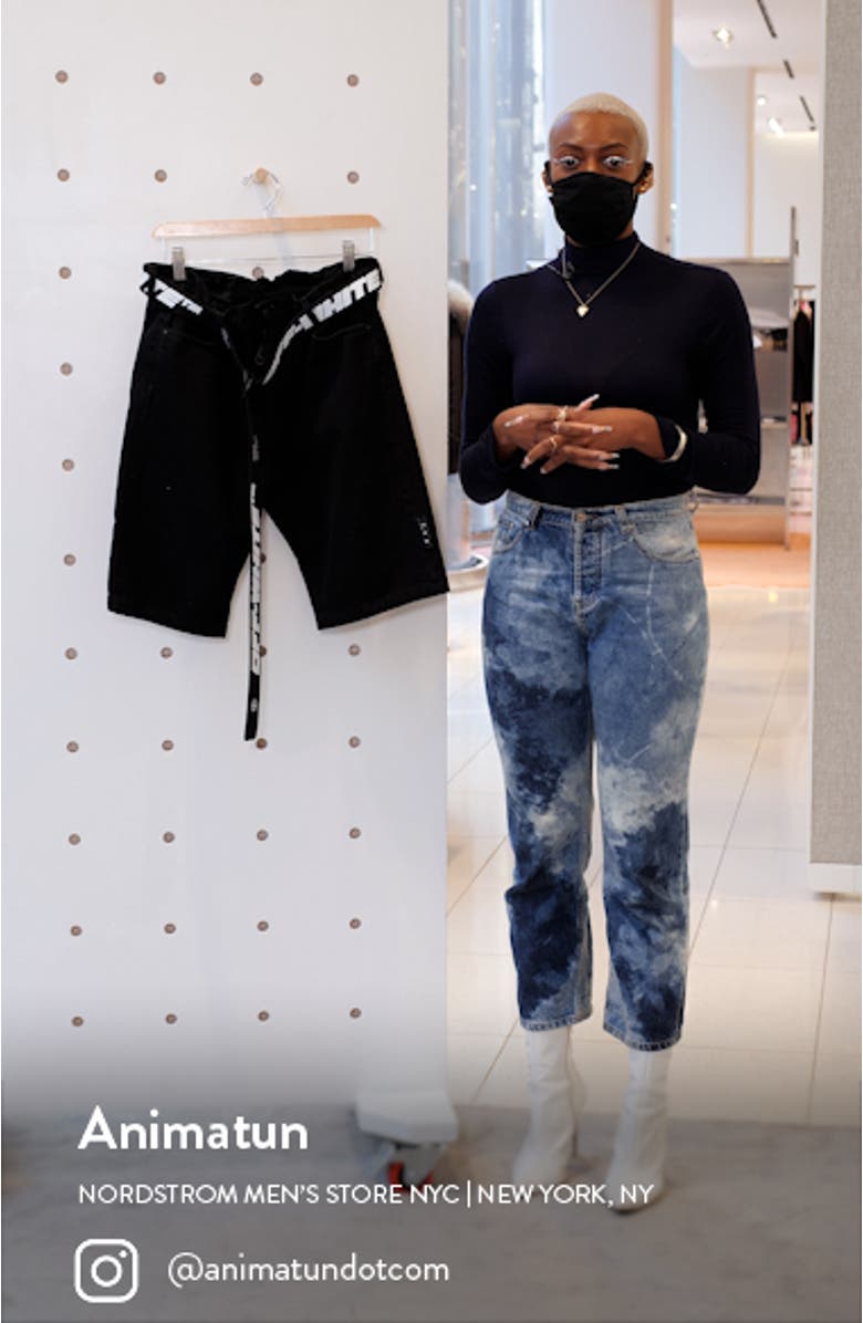 Logo Slim Slouch Shorts, sales video thumbnail