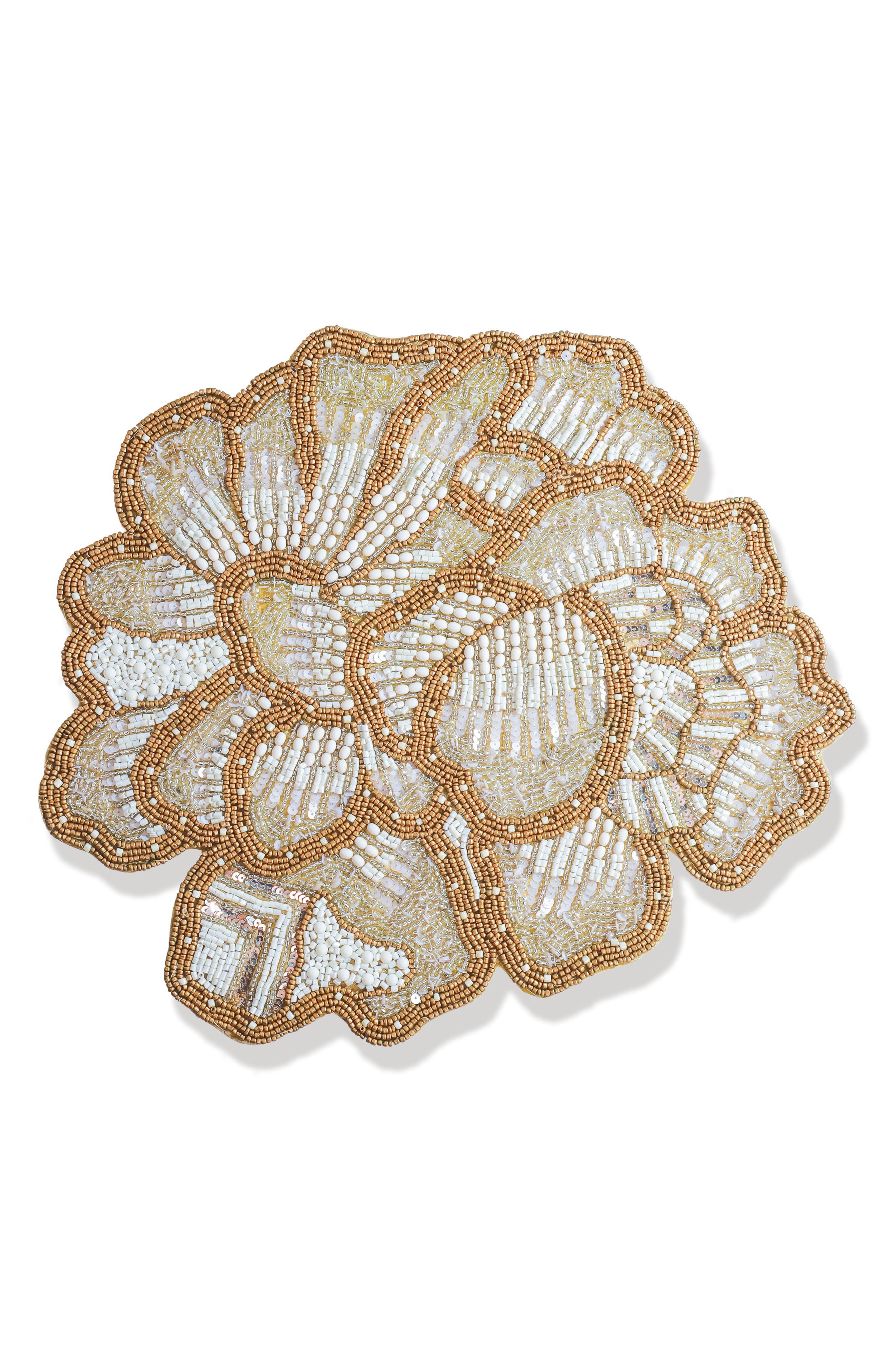Tiramisu The Art Deco Bloom Beaded Charger