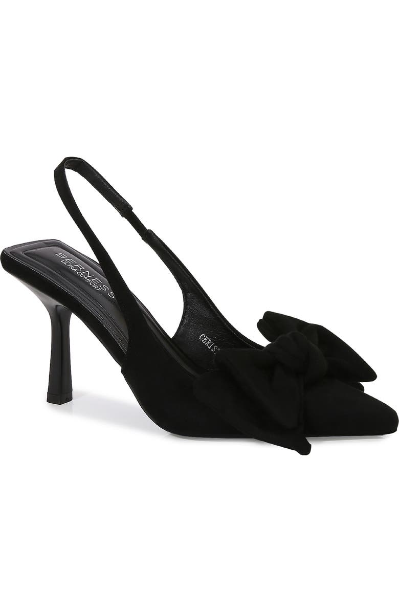 BERNESS Christie Bow Slingback Pump, Main, color, Black