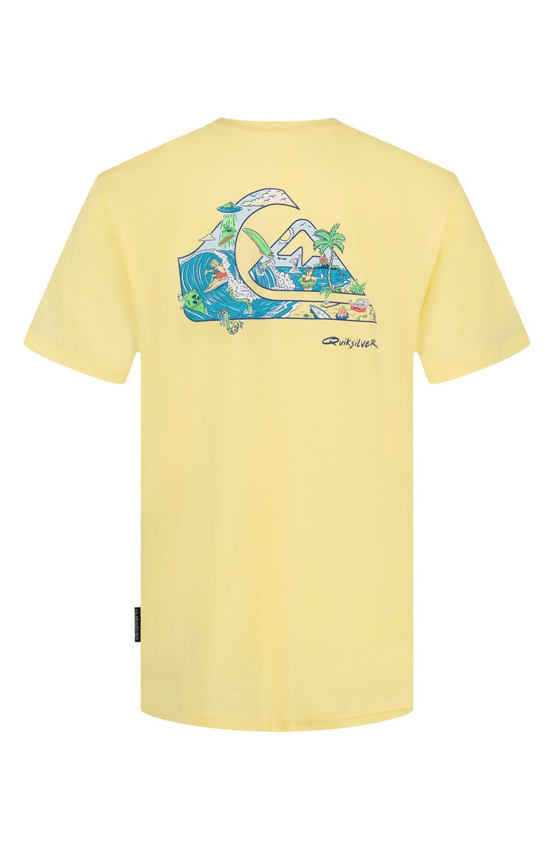 Quiksilver Kids' Paradise Logo Graphic Tee, Alternate, color, Mellow Yellow