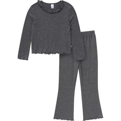 Ruffle Collar Top and Flare Pant Set (Baby)