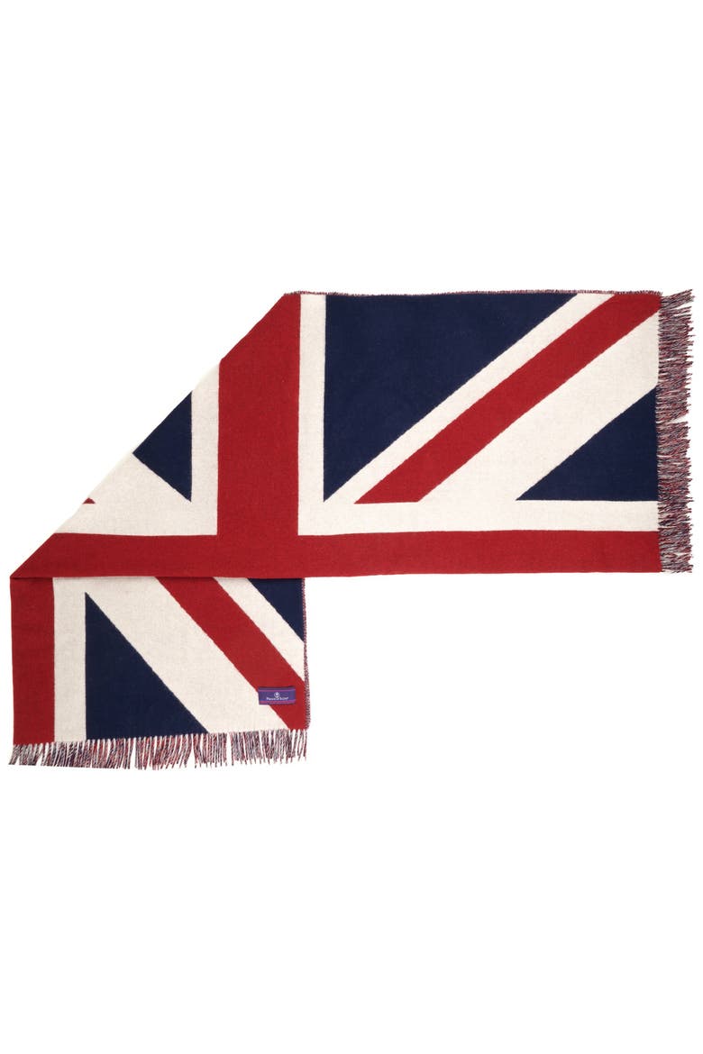 Union Jack Merino Wool Throw, Alternate, color, Multi-Color