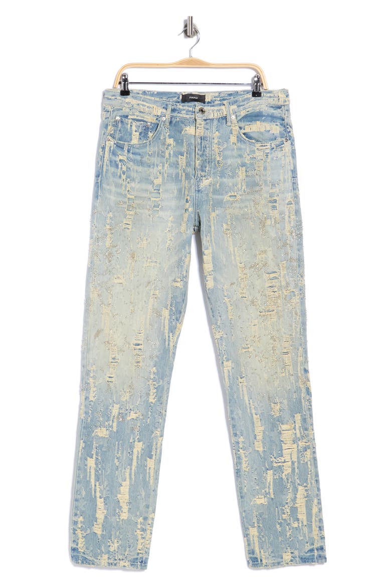 Bead Splatter Destroy Slim Jeans, Alternate, color, BEAD SPLATTER DESTROY