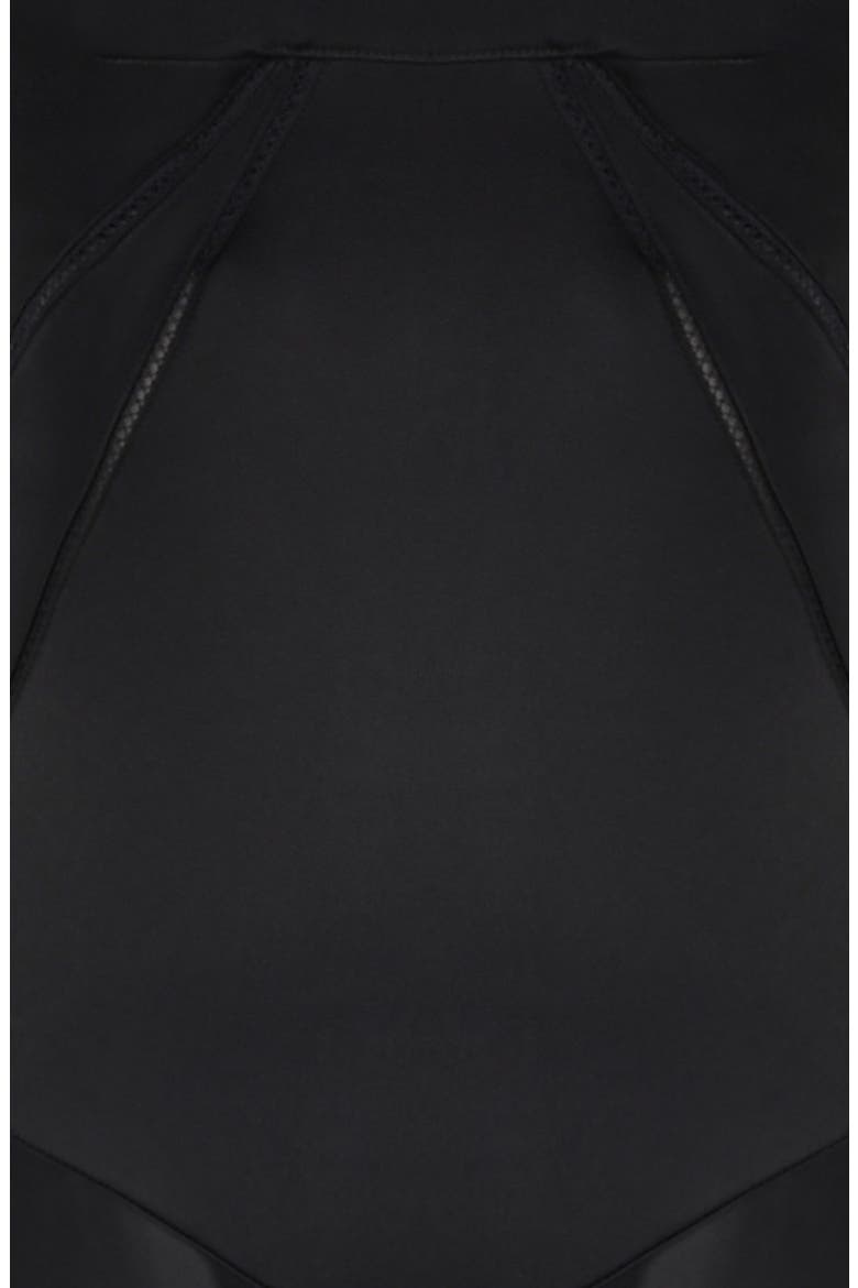 Anabella Lace-Up Satin Gown, Alternate, color, BLACK