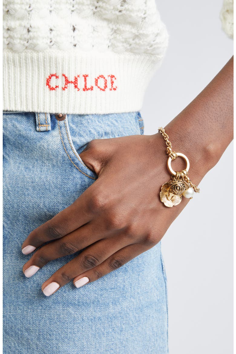Chateau Treasures Charm Bracelet, Alternate, color, VINTAGE GOLD