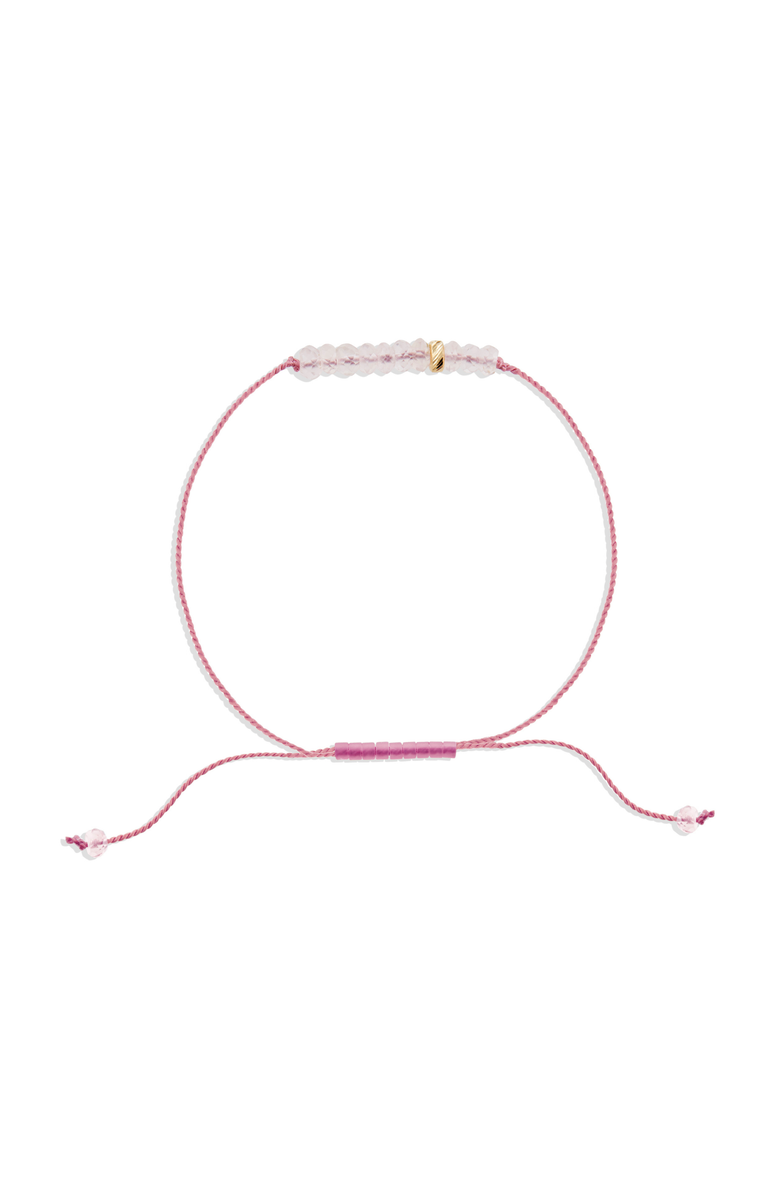 C. GRASSI The Energy Project Bracelet - Love With Rose Quartz & Solid 14K Gold Bead, Main, color, Pink