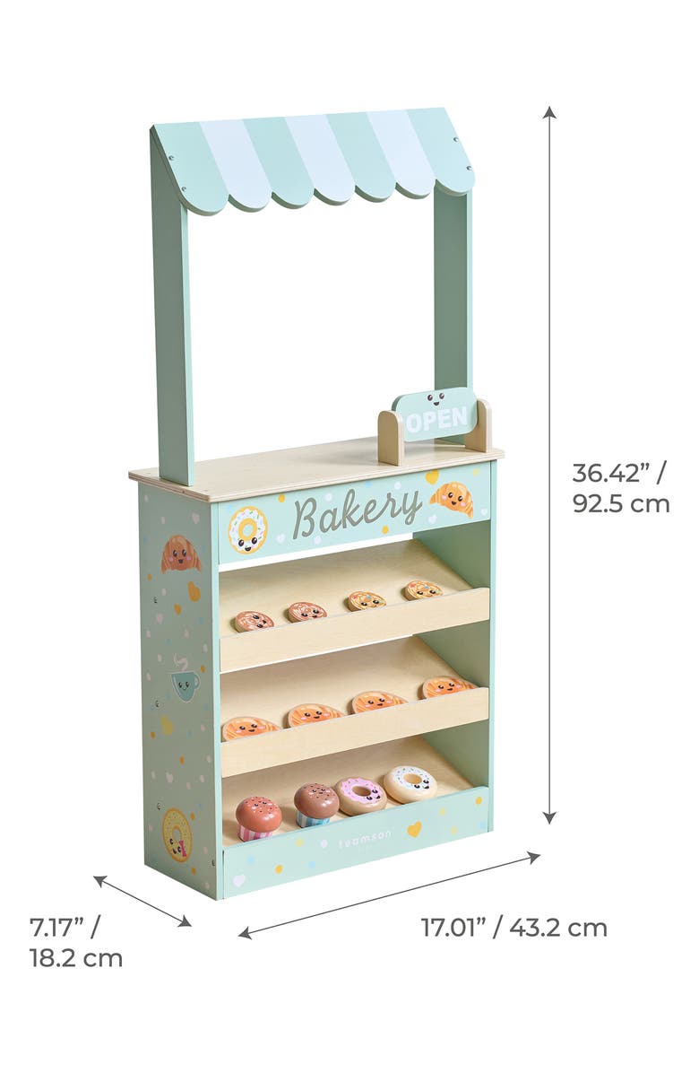 Teamson Kids Jolly Pals Bakery Stand Playset, Alternate, color, Green