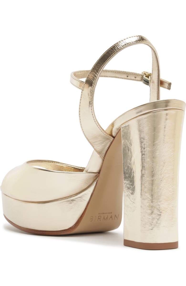 Alexandre Birman Amy Platform Sandal, Alternate, color, Golden
