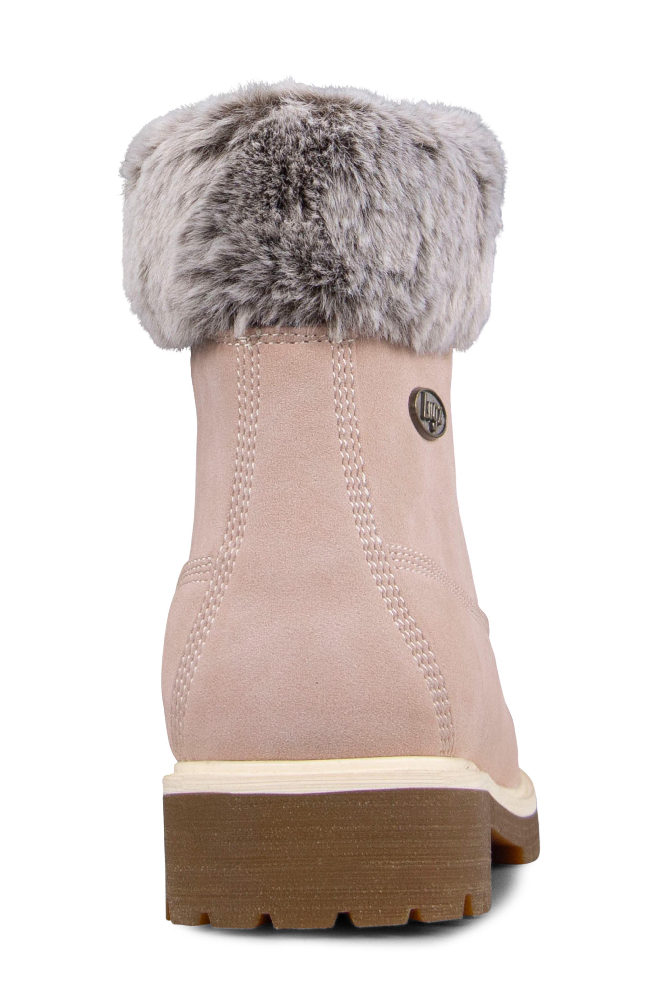 Convoy Faux Fur Boot, Alternate, color, SOFT PINK/BONE/GUM