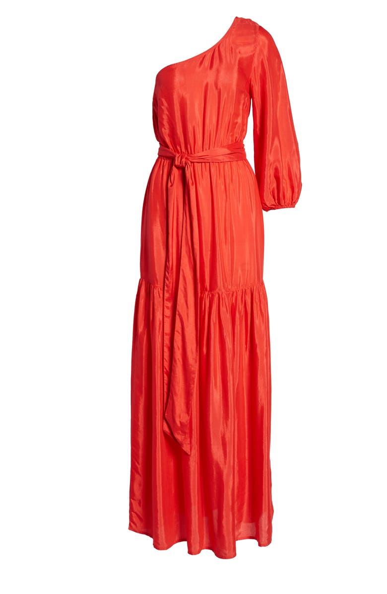 LOVE LIKE SUMMER X BILLABONG One-Shoulder Maxi Dress, Alternate, color, 