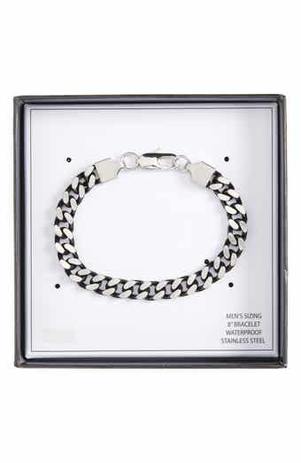 NORDSTROM RACK Men's Edge Two-Tone Curb Chain Bracelet