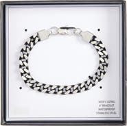 NORDSTROM RACK Men's Edge Two-Tone Curb Chain Bracelet