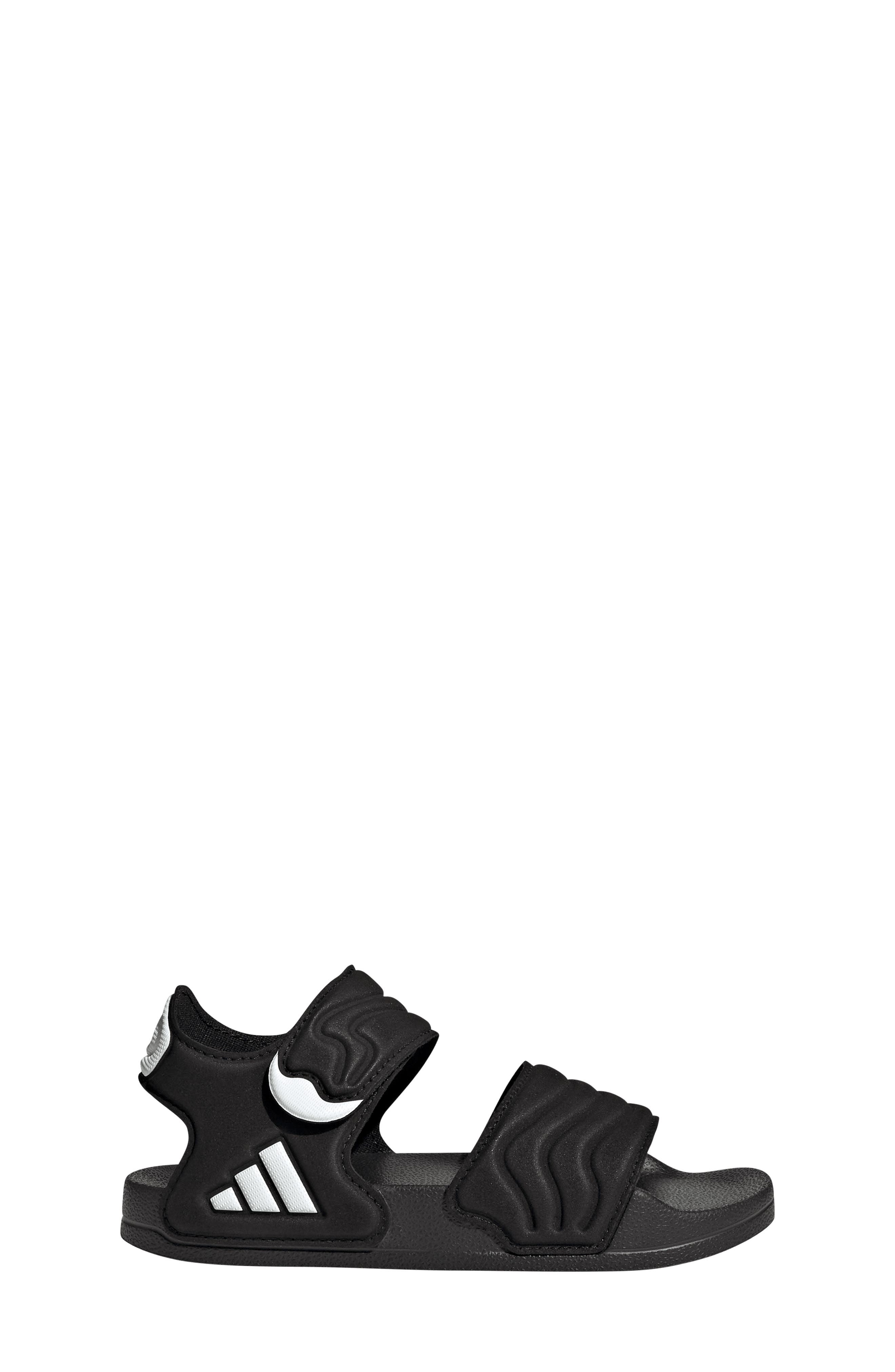 adidas Kids' Adilette Sandal, Alternate, color, Core Black/ Footwear White