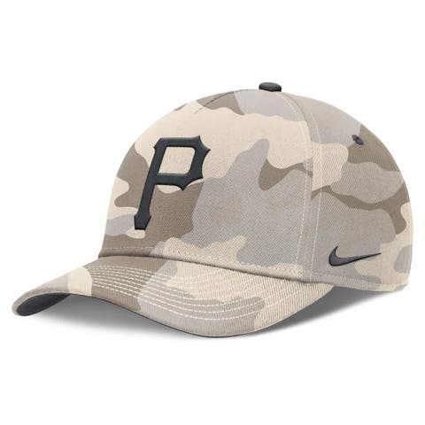 Men's Nike Natural Pittsburgh Pirates Camo Pack Rise Adjustable Hat