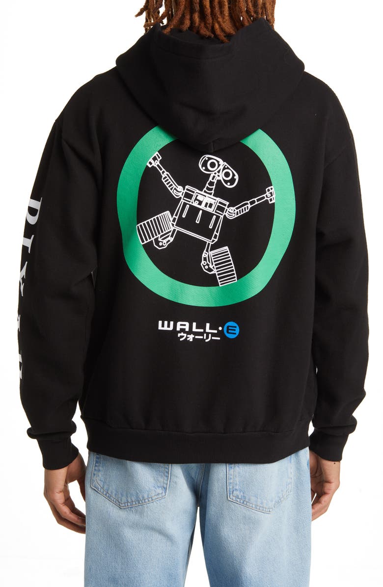 Hidden x Disney 'WALL-E' Circle Fleece Graphic Hoodie, Alternate, color, 