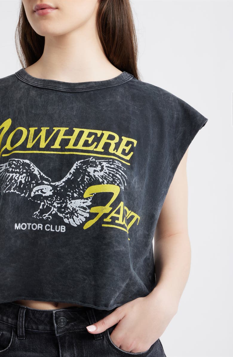Daydreamer Nowhere Fast Graphic Sleeveless T-Shirt, Alternate, color, Reactive Black Acid