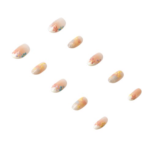 3h Nails Handmade Press-on Nails Pastel Petals In Multi