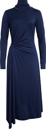 【海外限定】REISSワンピース☆Blue Casey Draped Jersey Midi D Reiss Casey Draped Jersey Midi Dress | Nordstrom