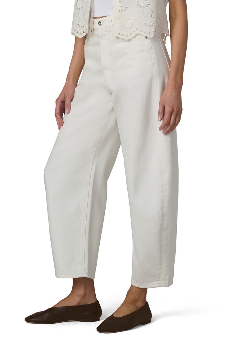The Billie Barrel Leg Jeans, Alternate, color, MILK