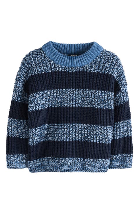 Kids' Stripe Cotton Blend Sweater