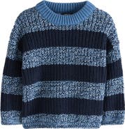NEXT Kids' Stripe Cotton Blend Sweater
