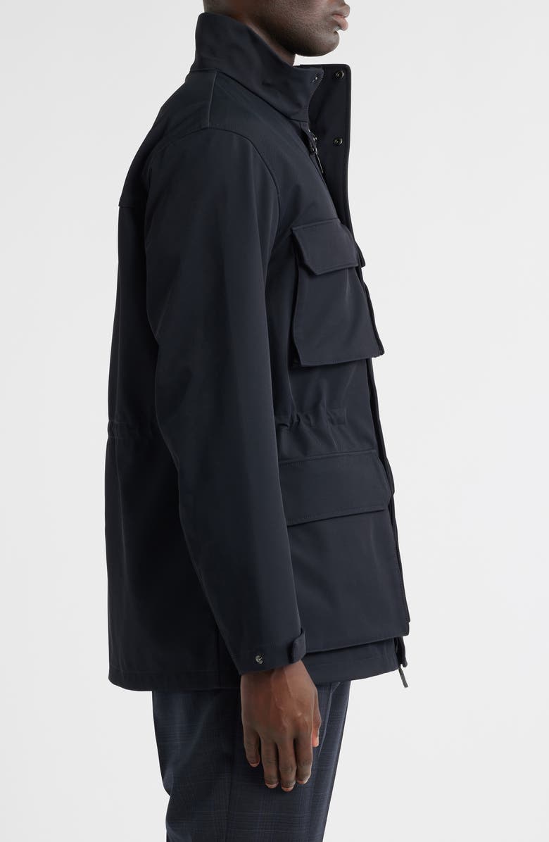 Emporio Armani Bellows Pocket Jacket, Alternate, color, Solid Blue Navy