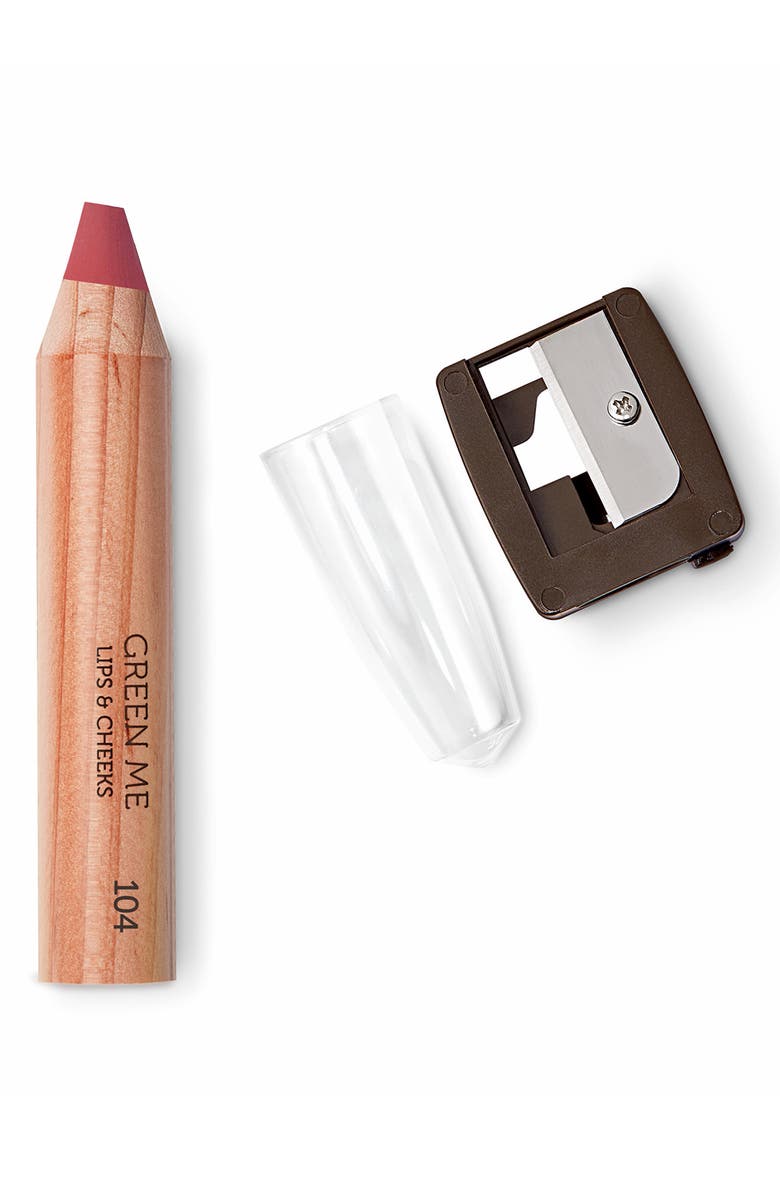 KIKO MILANO Green Me Lips & Cheeks Pencil - 104 Pastel Brick, Main, color, 