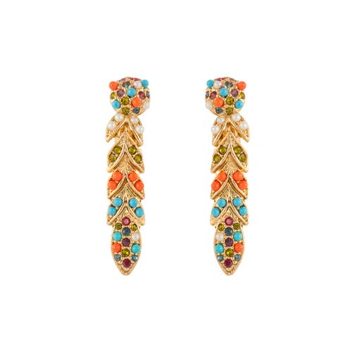 Susan Caplan 1980s Vintage D'orlan Colourful Swarovski Crystal Clip-on Earrings