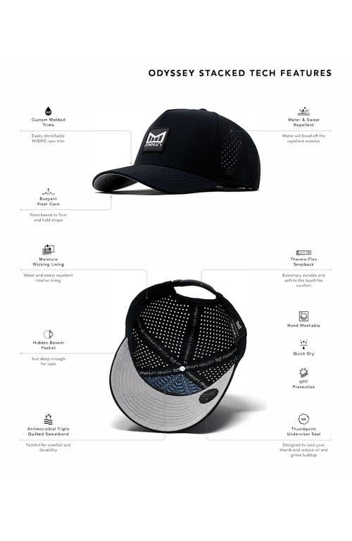 Melin Odyssey Stacked Hydro Performance Snapback Hat In Aqua Splash