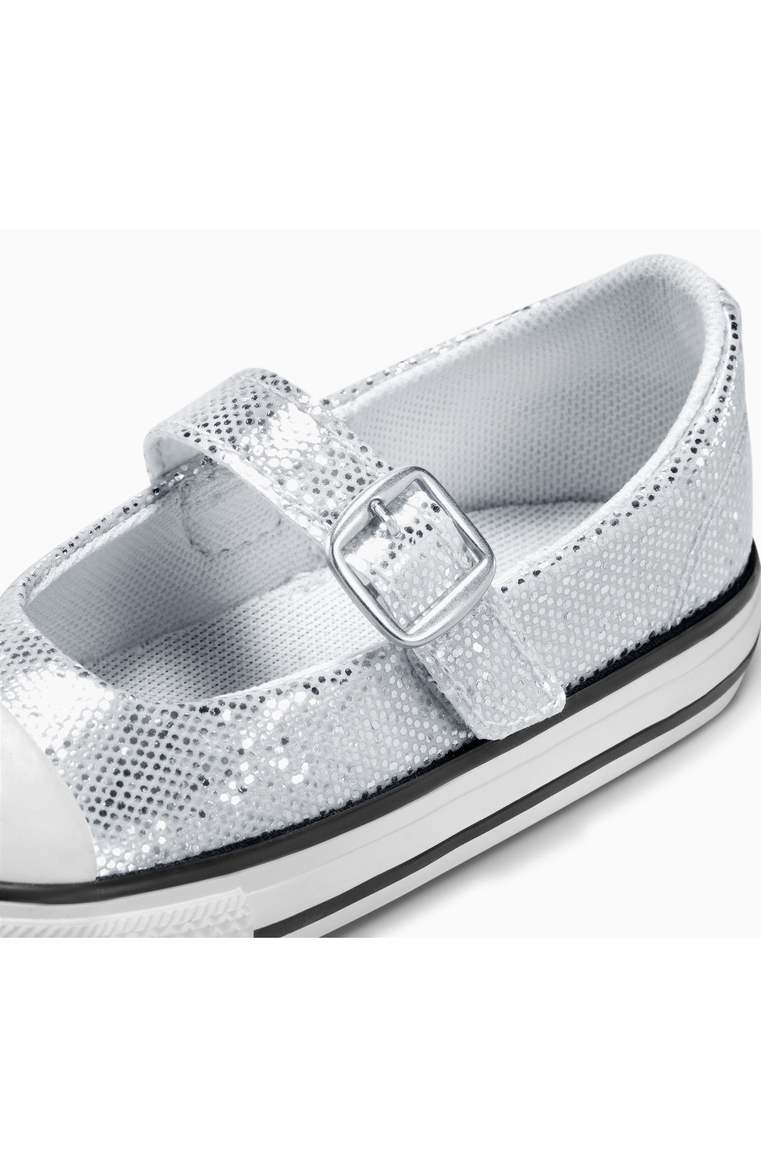 Converse Kids' Chuck Taylor All Star Dainty Mary Jane Sneaker, Alternate, color, Barely Grey/ White/ Black