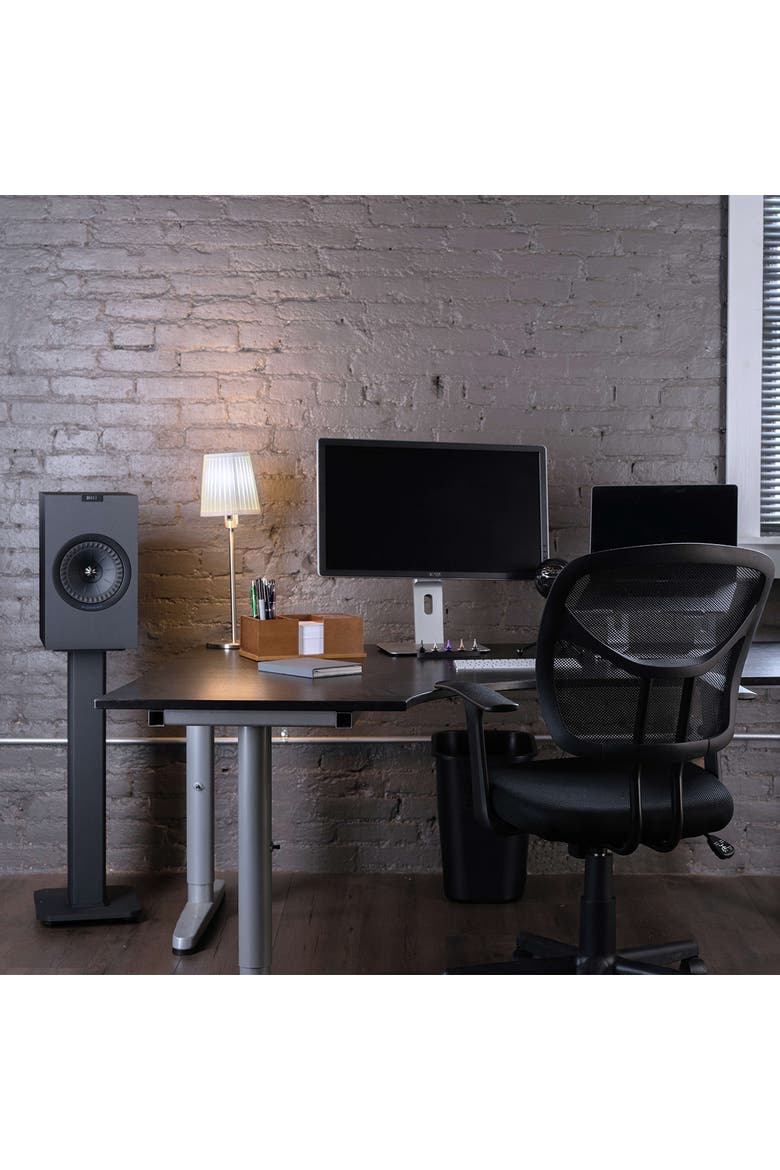 SX26 26" Tall Fillable Speaker Stands with Isolation Feet - Pair, Alternate, color, Black