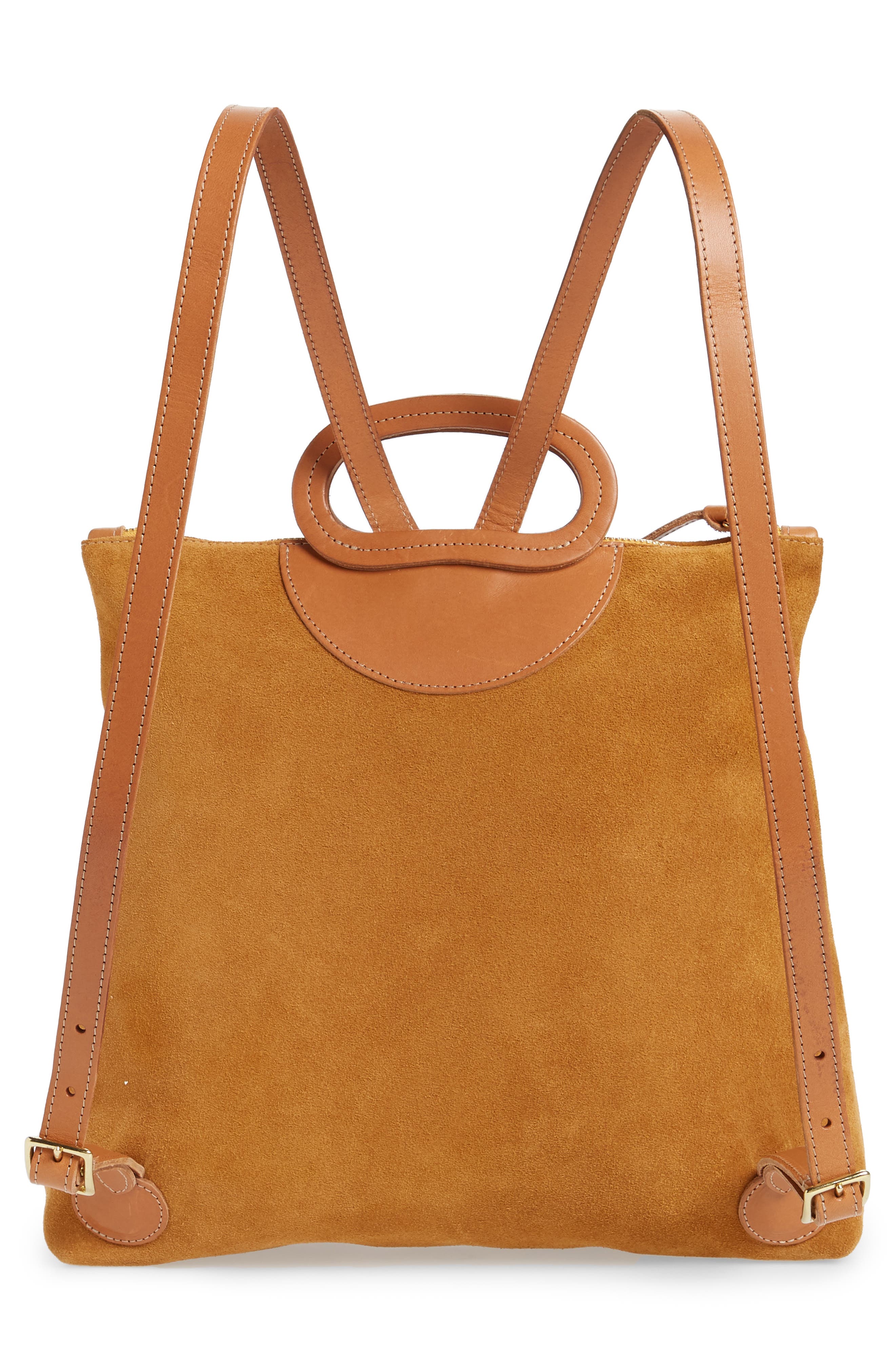Clare V. Marcelle Suede Backpack, Alternate, color, 